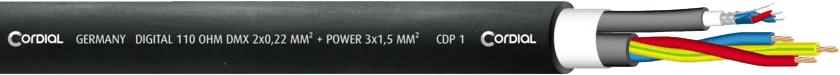 Kabel DMX XLR 3-polig + Powercon 3 M