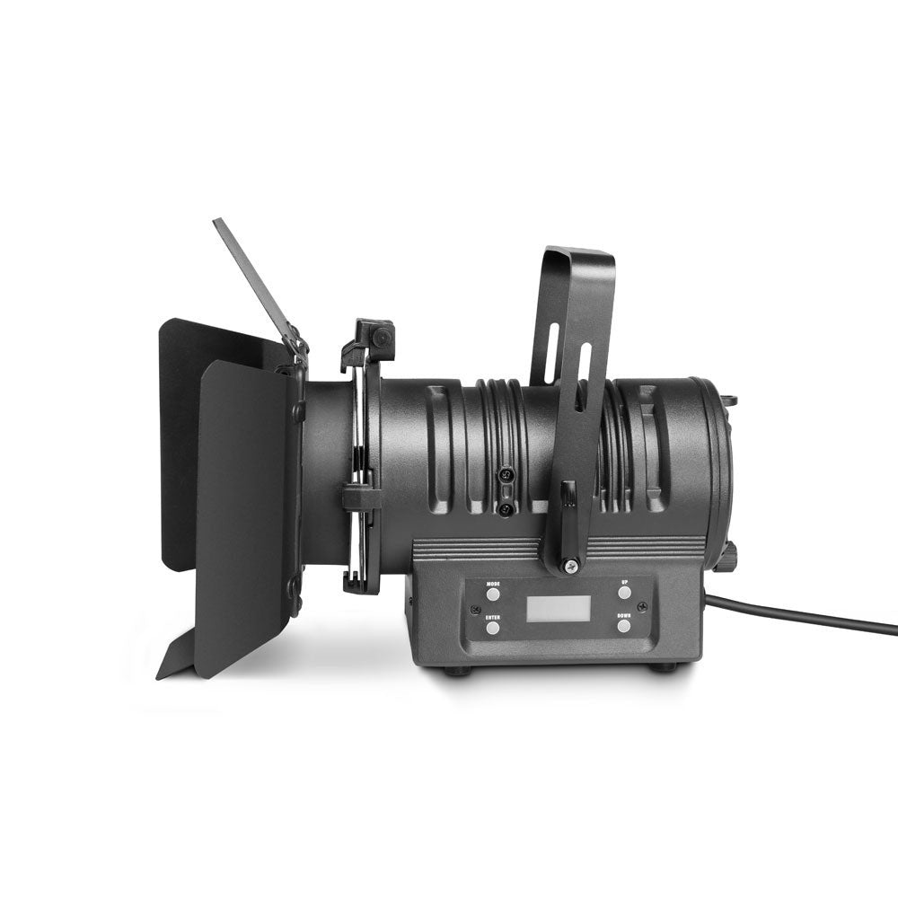 TS 60 W RGBW - SPOT FR THEATER MIT CONVEX PLANET LENS UND 60 W RGBW LED SCHWARZES GEHUSE