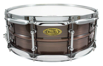 BKR-5014SH - BLACK DAWG 14" X 5" SNARE DRUM - BRUSHED RED COPPER BRASS SHELL