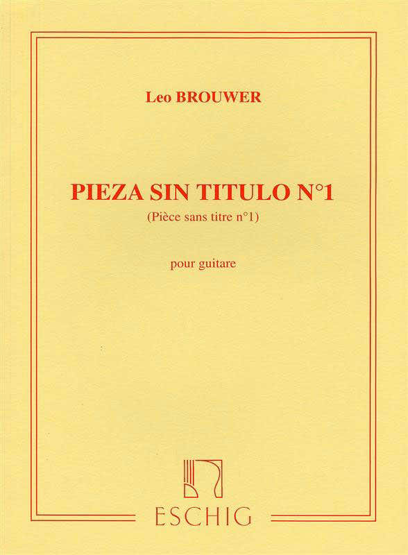 BROUWER - PIECE SANS TITRE N 1 - GUITARE