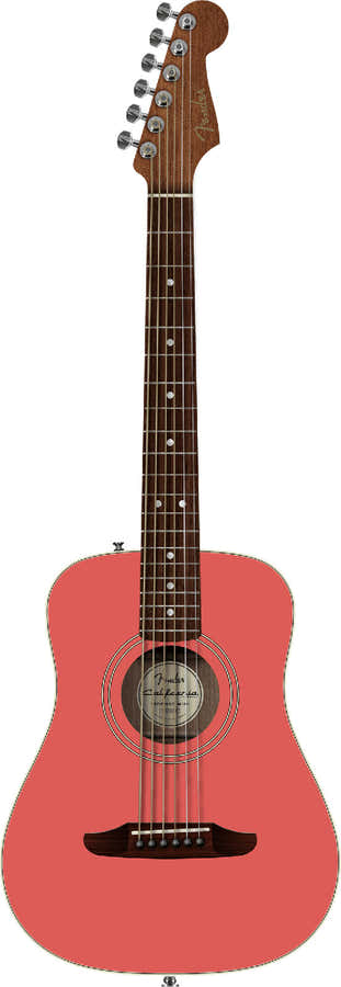 California Standard Redondo Mini mit Tasche Fichtendecke Fiesta-Rot