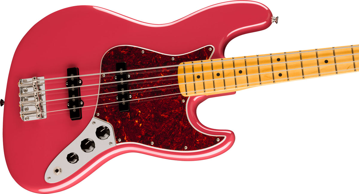 American Professional Classic Jazz Bass MN Verblasstes Dakota Red