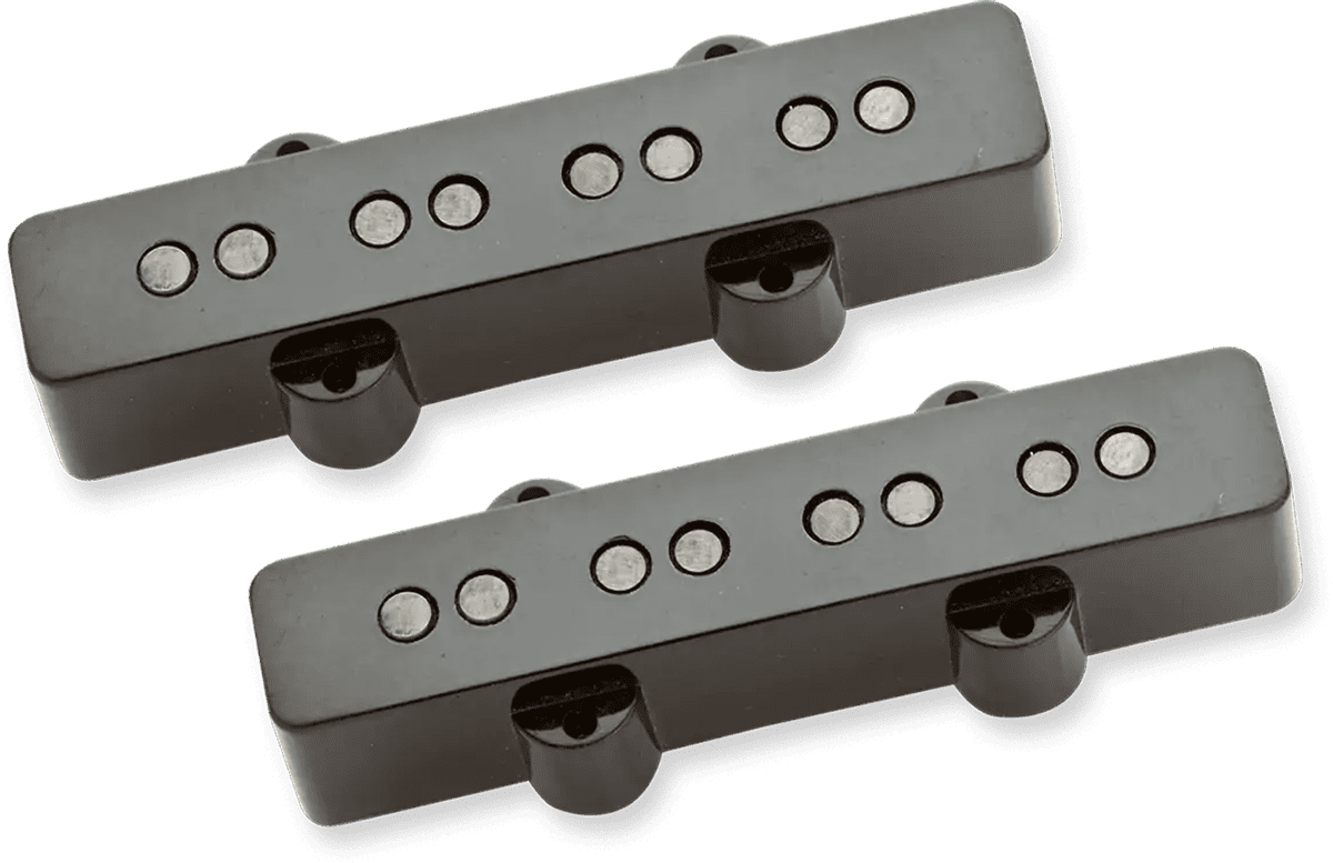 Jazz Bass Antiquity Schwarze Kappen Set