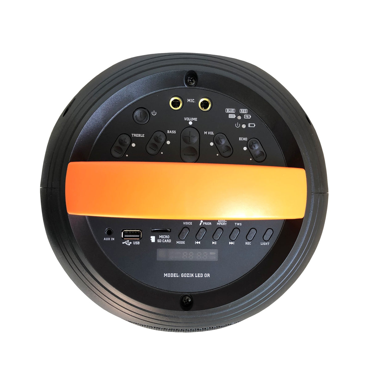 GOZIK LED ORANGE - TRAGBARES LED SOUND SYSTEM