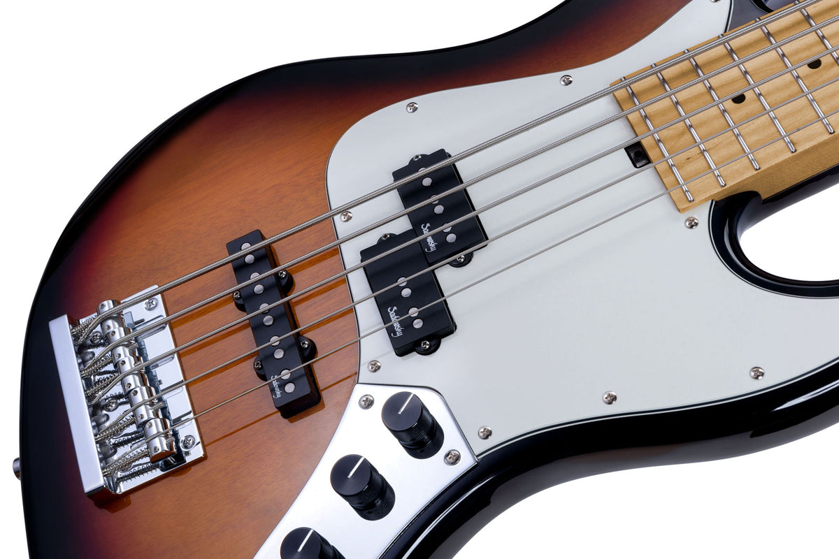 Metroexpress 21 Hybrid Pj 5 String - Tobacco Burst,Maple