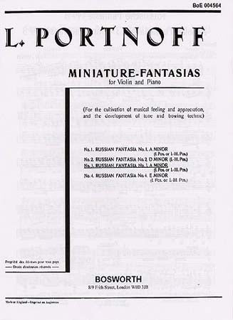 Portnoff L. - Fantaisie Russe N°3