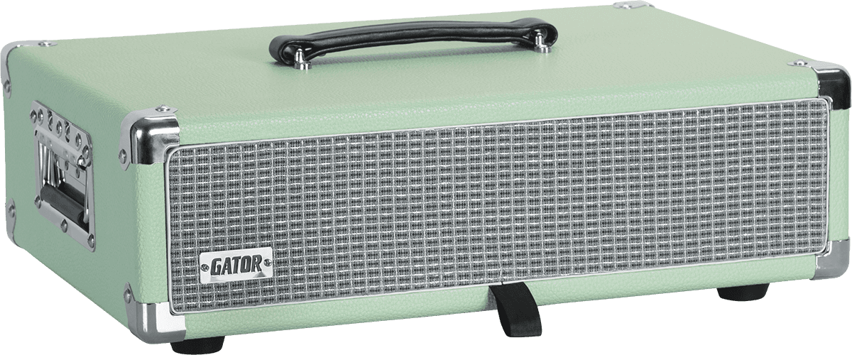 WOODEN RACK 2U VINTAGE AMP SURF GREEN