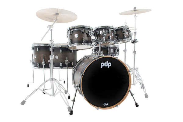 PDP By DW Studio 22 Concept Maple Satinierter Holzkohle-Burst