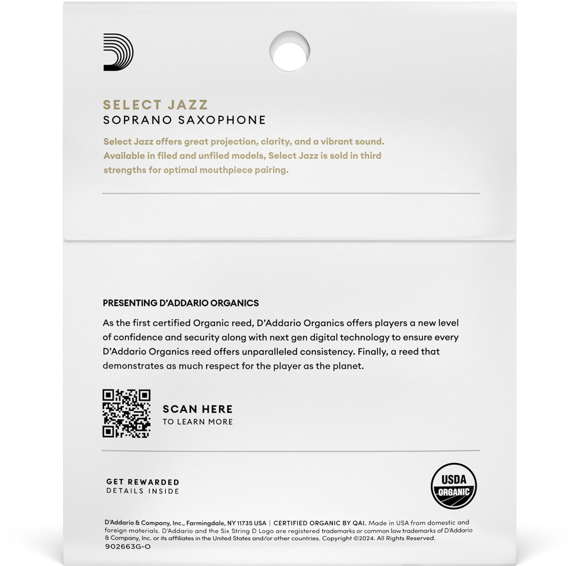 Organic Select Jazz Filed 2 Medium Soprano Saxophone (x 3)
