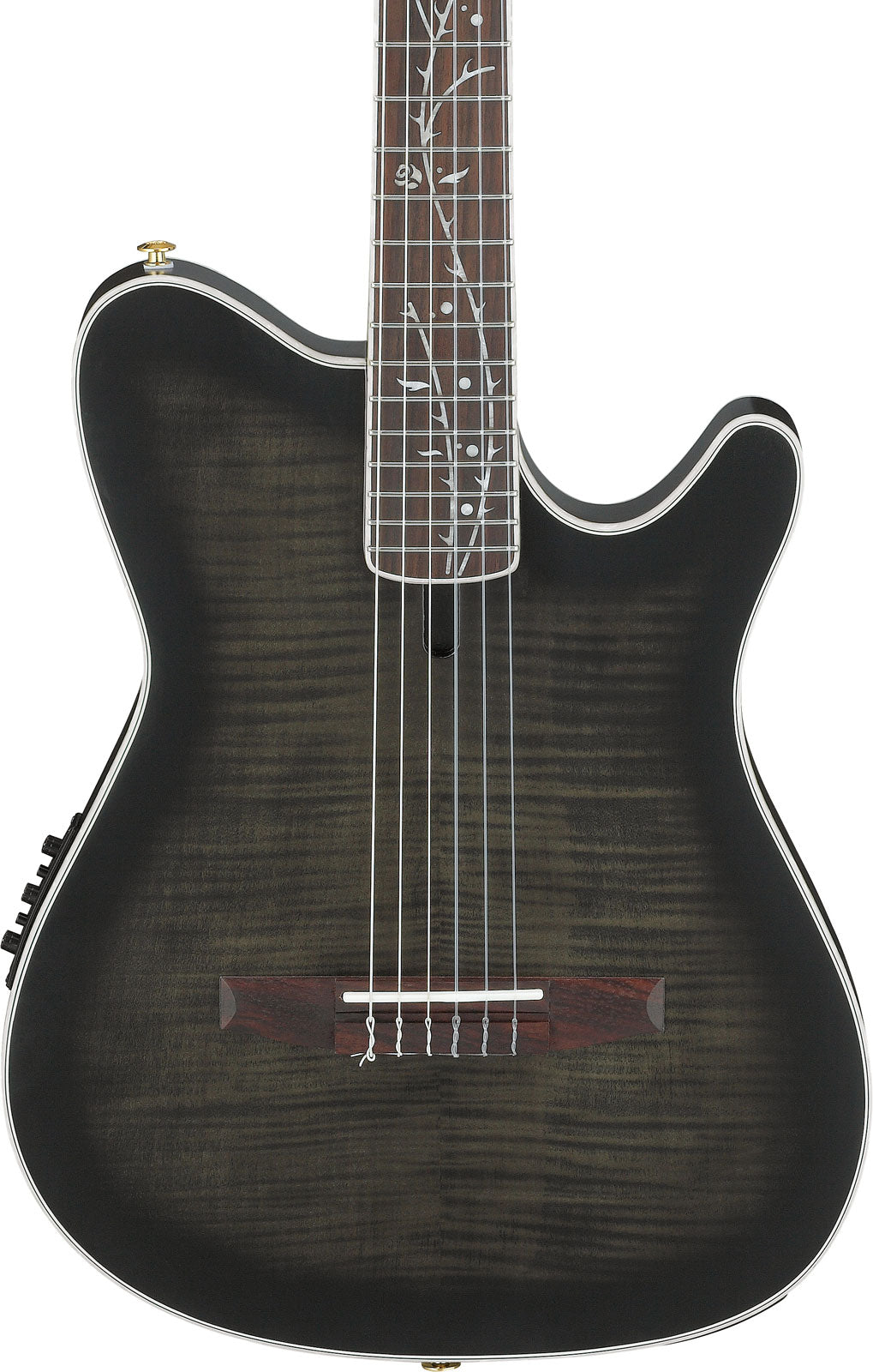 TOD20FMN Signature Tim Henson Schwarz-Burst-Fade mit geringem Glanz