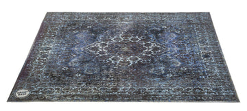VP130-BLU Teppich Vintage Persian 1.30 X 0.90M Rutschfest Blau