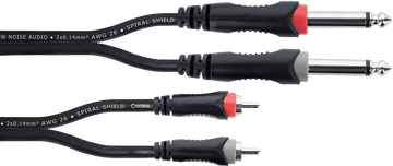 Audiokabel Doppel-Mono-Klinke - RCA 1 M