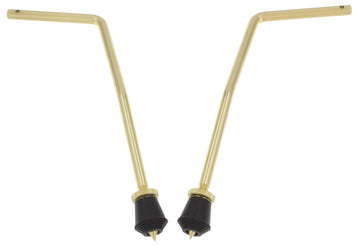 BDS7-105-BR Gebogene Bassdrum-Spikes 10.5mm X2 Gold