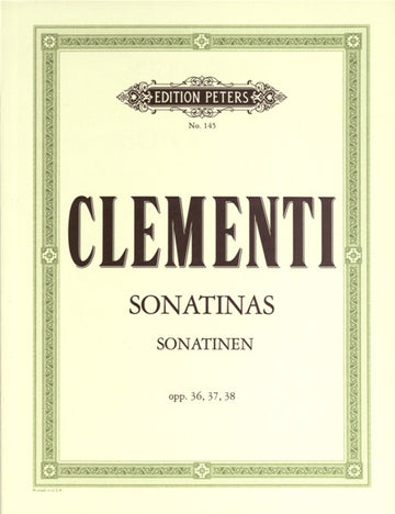 Clementi Muzio - Sonatinas Op. 36 Nos. 1-6 Op. 37 Nos. 1-3 Op. 38 Nos. 1-3 - Piano
