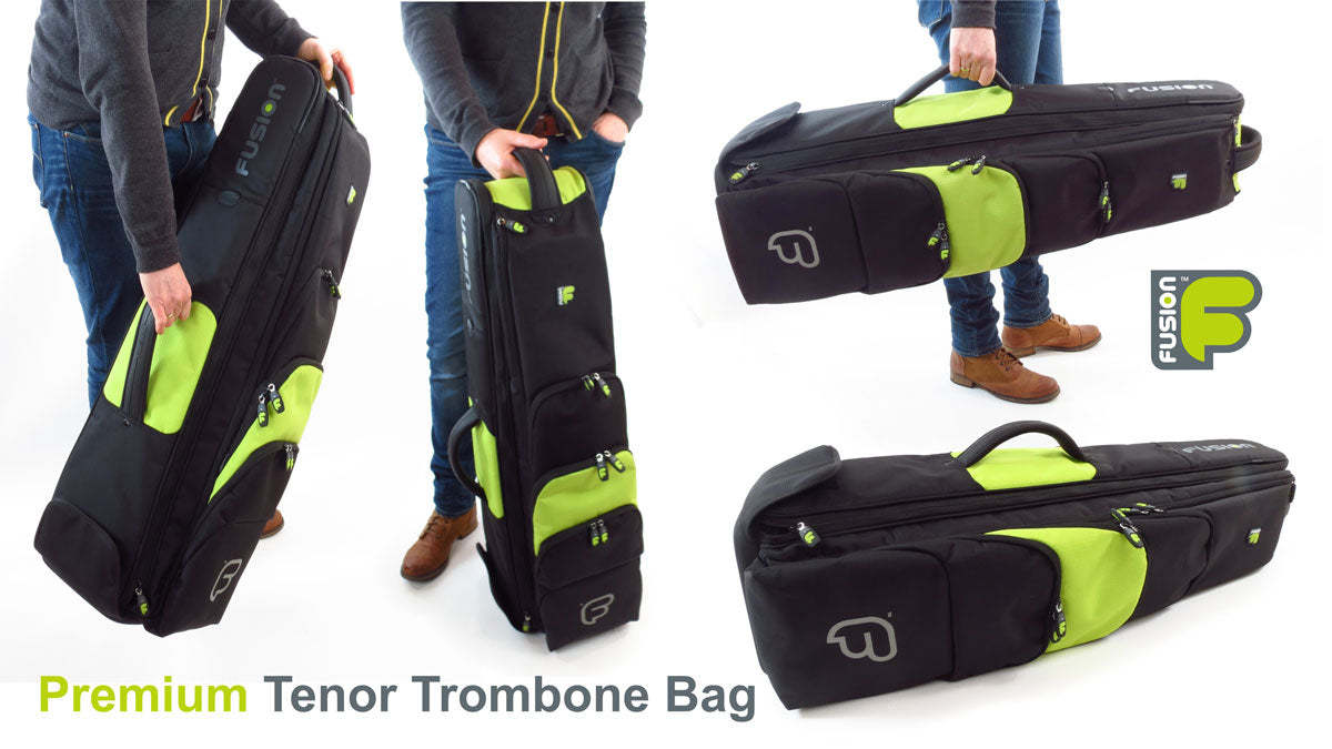 Premium Black/Green Trombone Case