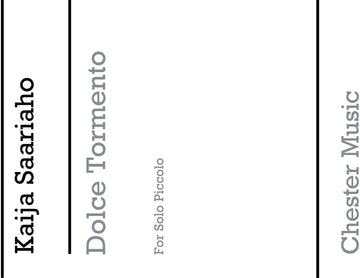 Dolce Tormento (Solo Piccolo)