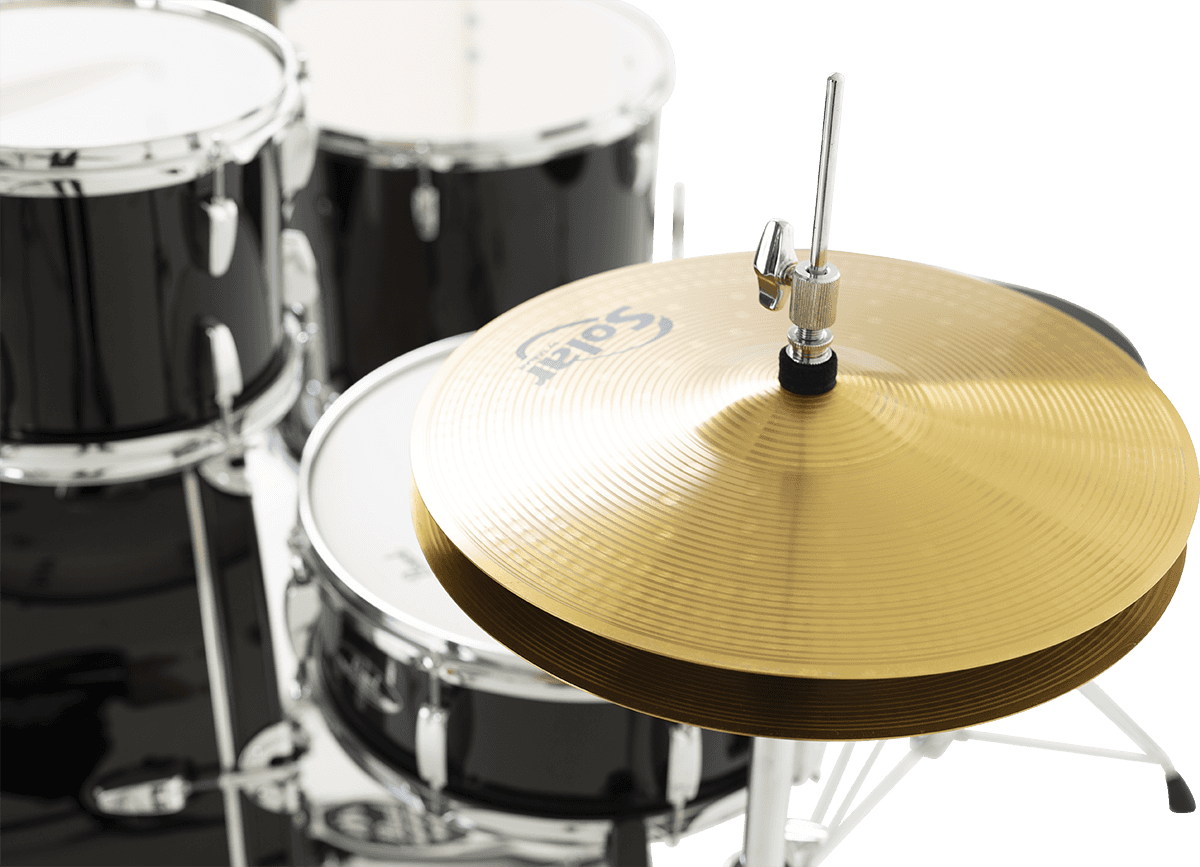 ROADSHOW STAGE 22 JET BLACK + SOLAR CYMBALS