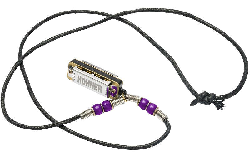 Mini Harp Halskette Violett - 4 Löcher