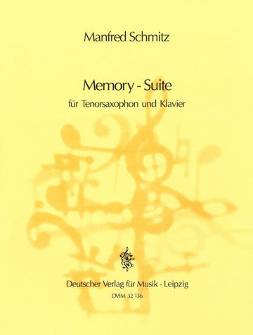 Schmitz Manfred - Memory-Suite - Saxophone Piano