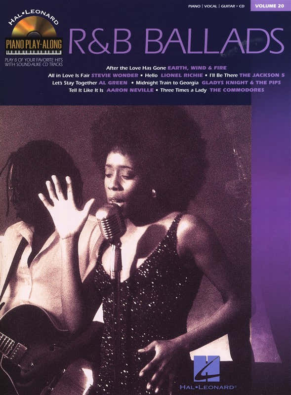 PIANO PLAY ALONG VOLUME 20 R&B BALLADS + CD - PVG