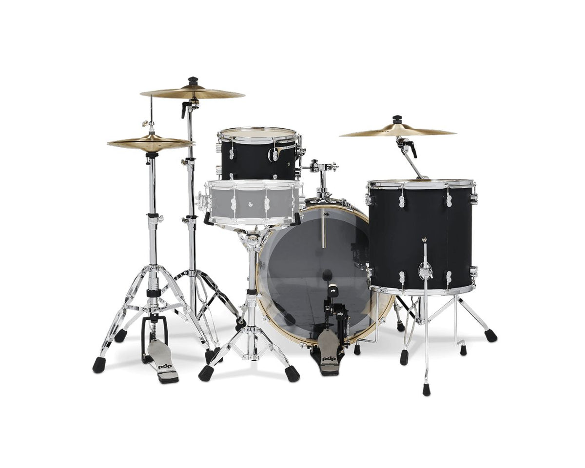 SHELL SET CONCEPT MAPLE FINISH PLY ROCK KIT 24" SATIN BLACK PDCM24RKBK