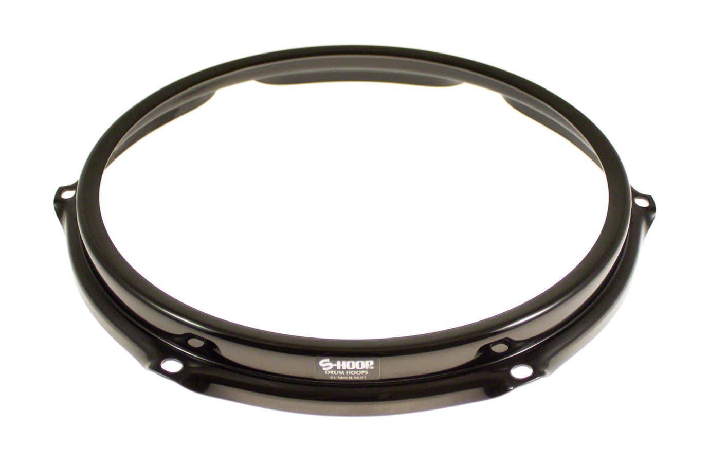 SH126-BLK HOOP 12" 6 HOLES - BLACK