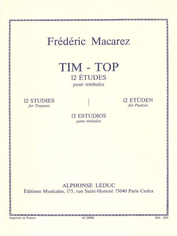Tim-Top -12 Etudes