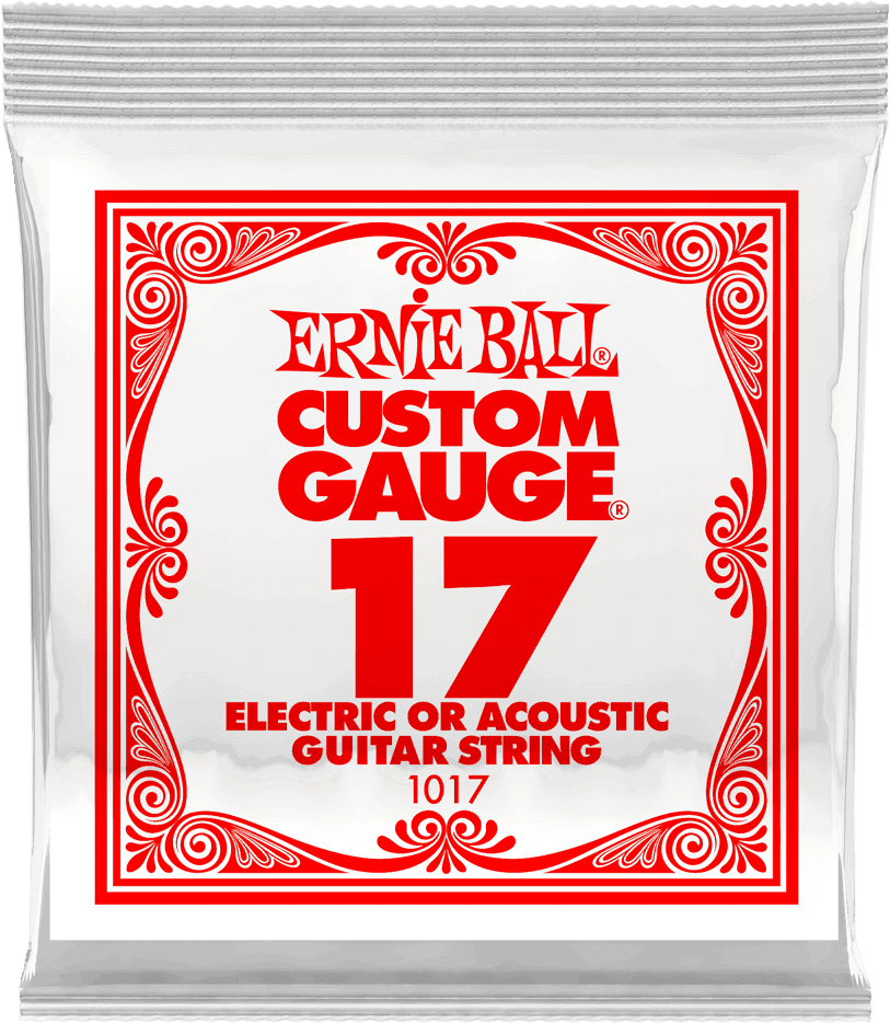 .017 PLAIN STEEL ELECTRIC OR ACOUSTIC GUITAR STINGS