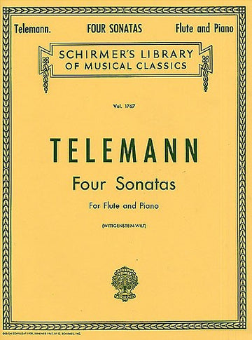 Telemann G.P. Four Sonatas For Flute And Piano