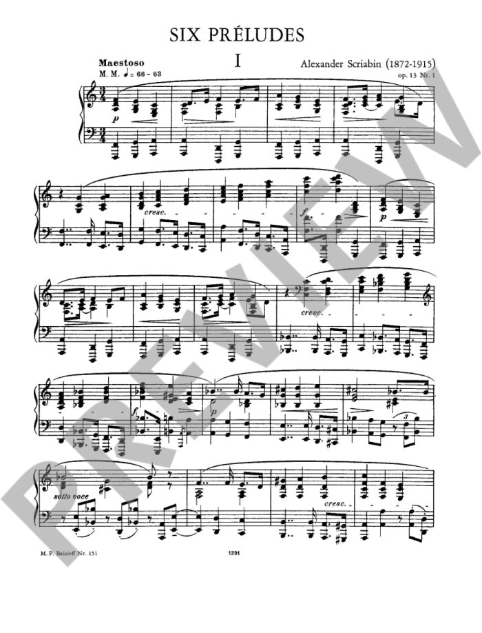 Skrjabin A. - Deux Impromptus Op.12 - Piano