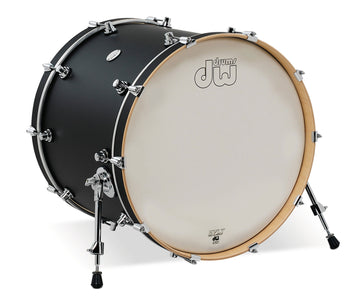 BASS DRUM DESIGN BLACK SATIN