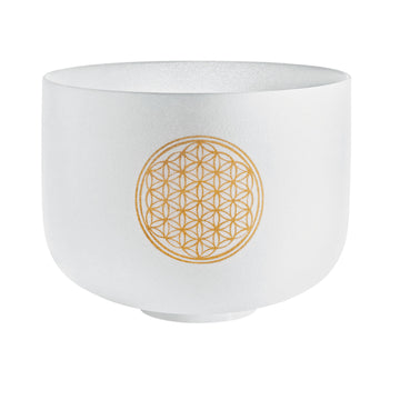 MEINL SONIC ENERGY PLANETARY TUNED CRYSTAL SINGING BOWL 10" FLOWER OF LIFE