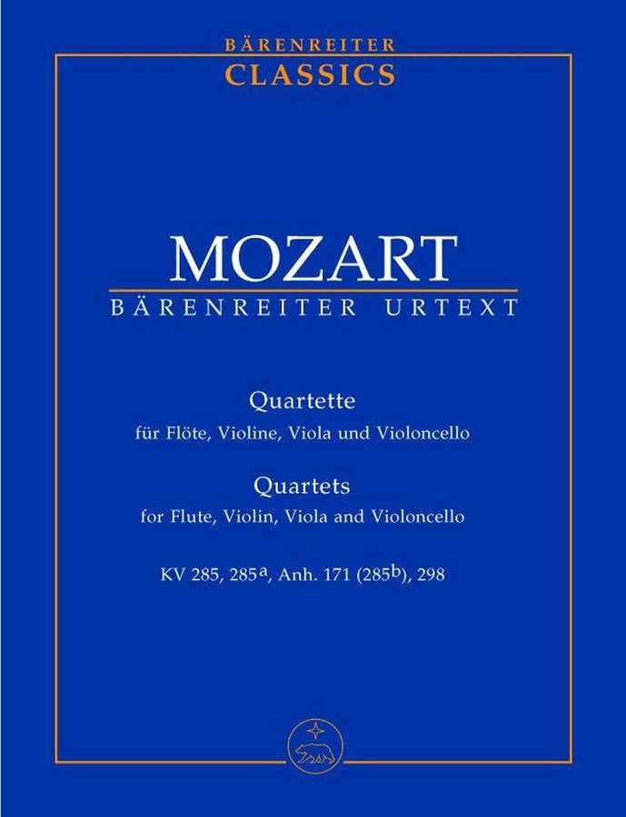 MOZART W.A. - QUARTETTE FUR FLÖTE VIOLINE VIOLA UND VIOLONCELLO - STUDIENPARTITUR