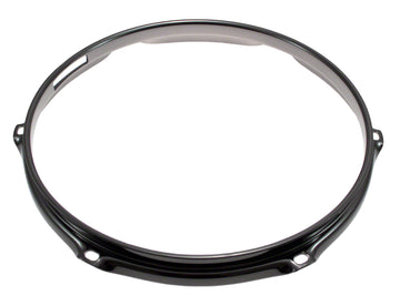 H23-10-6S-BK - 10" SPANNREIFEN SNAREUNTERSEITE 6-LOCH SCHWARZE SUPER DREIFACHE FLANSCH 2.3MM