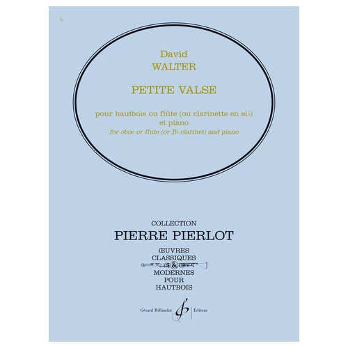 WALTER DAVID - PETITE VALSE - HAUTBOIS ET PIANO