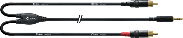 Y-Kabel Verlängerung Miniklinke/RCA 6 M