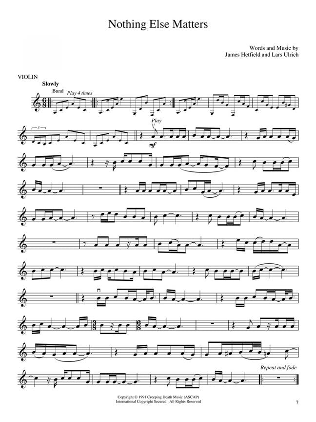 Best Of Metallica Violin + Audio Online - Violin