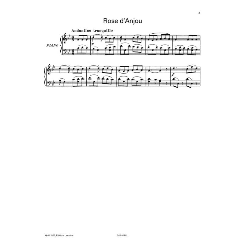 Tailleferre Germaine - Fleurs De France - Piano