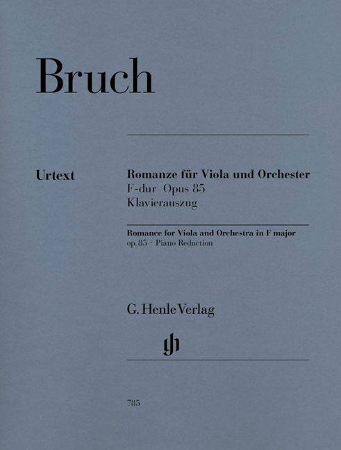 Bruch M. - Romance For Viola And Orchestra F Major Op. 85