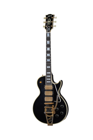 Les Paul Custom 1957 Neuauflage 3-Tonabnehmer Bigsby Leicht gealtertes Ebenholz CSHR