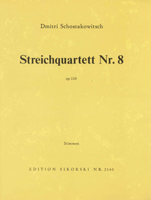 Chostakovitch - Quatuor A Cordes N°8 Op.110 - Stimmen