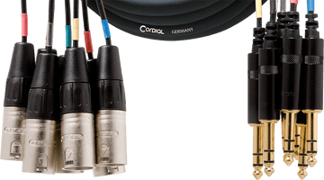 Mehrfachkabel 8 XLR Männlich/8 Jack Stereo 3 M