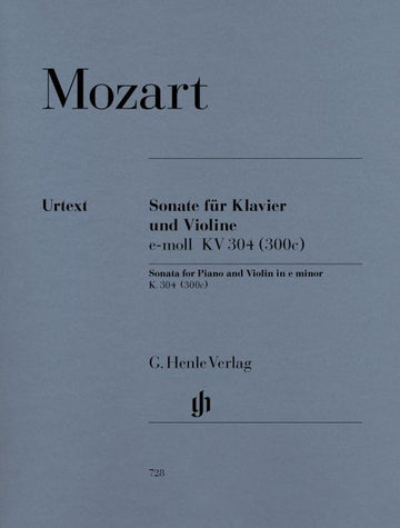 Mozart W.a. - Violinsonate e-Moll K. 304 (300C)