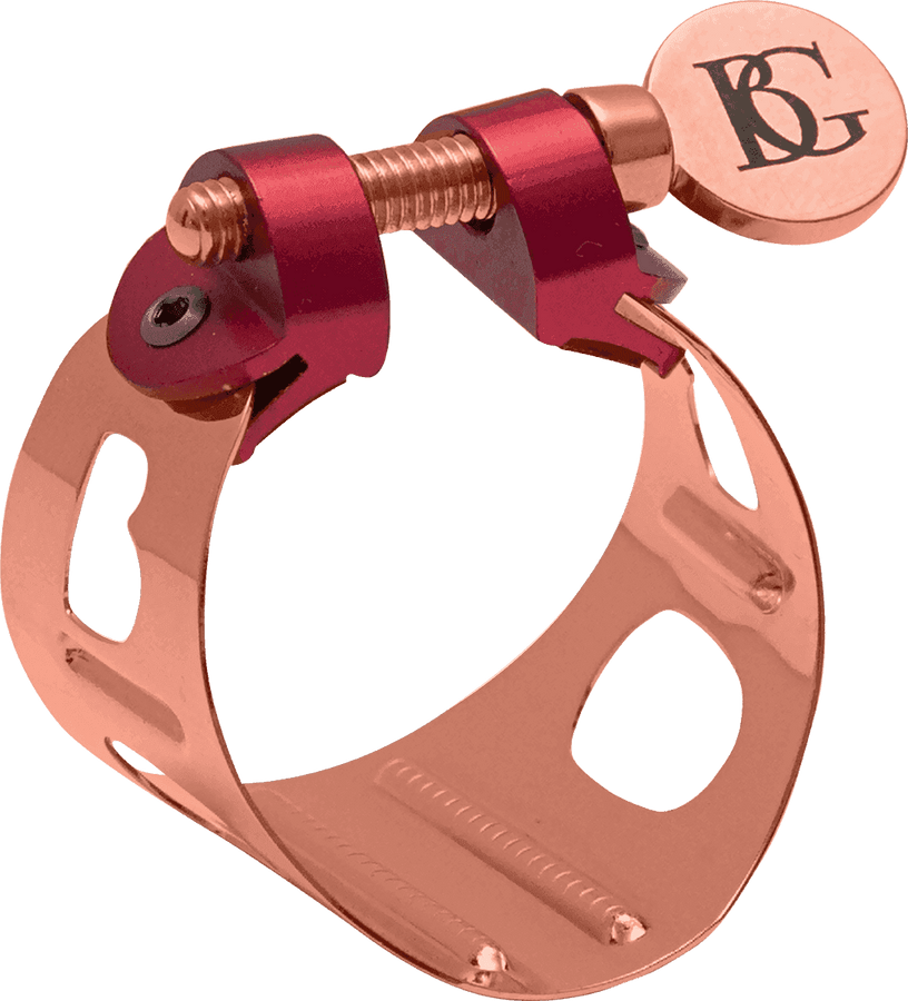 Ligatur Duo Saxophon Sopran Rosévergoldet