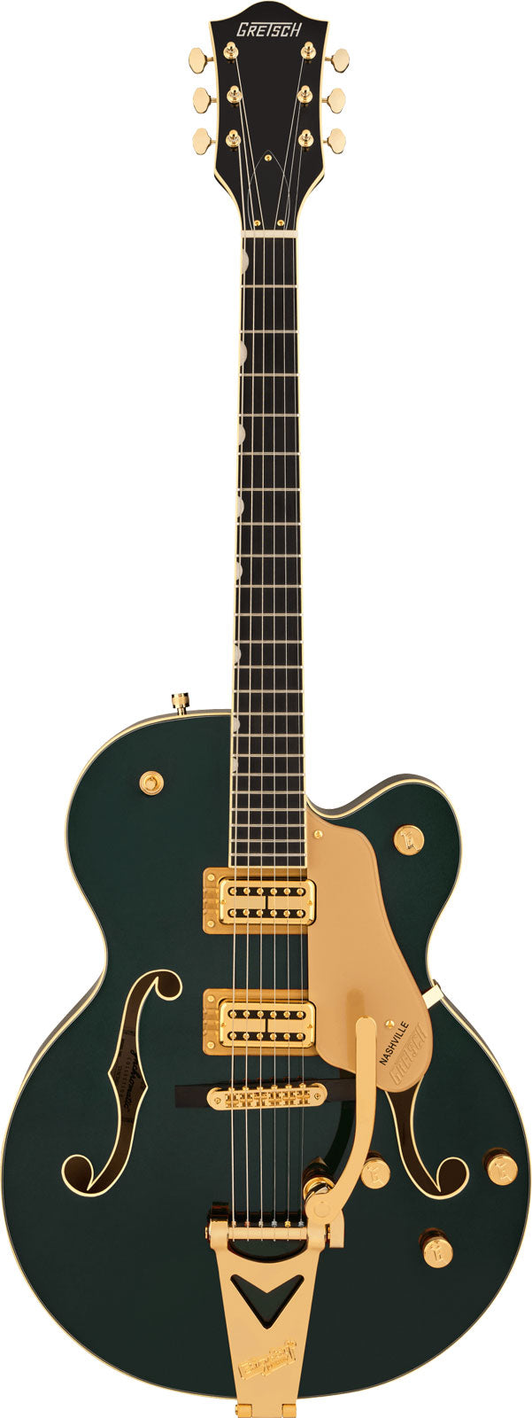 Synchromatic Nashville Hollowbody Single-Cut mit Bigsby EBO Cadillac-Grün