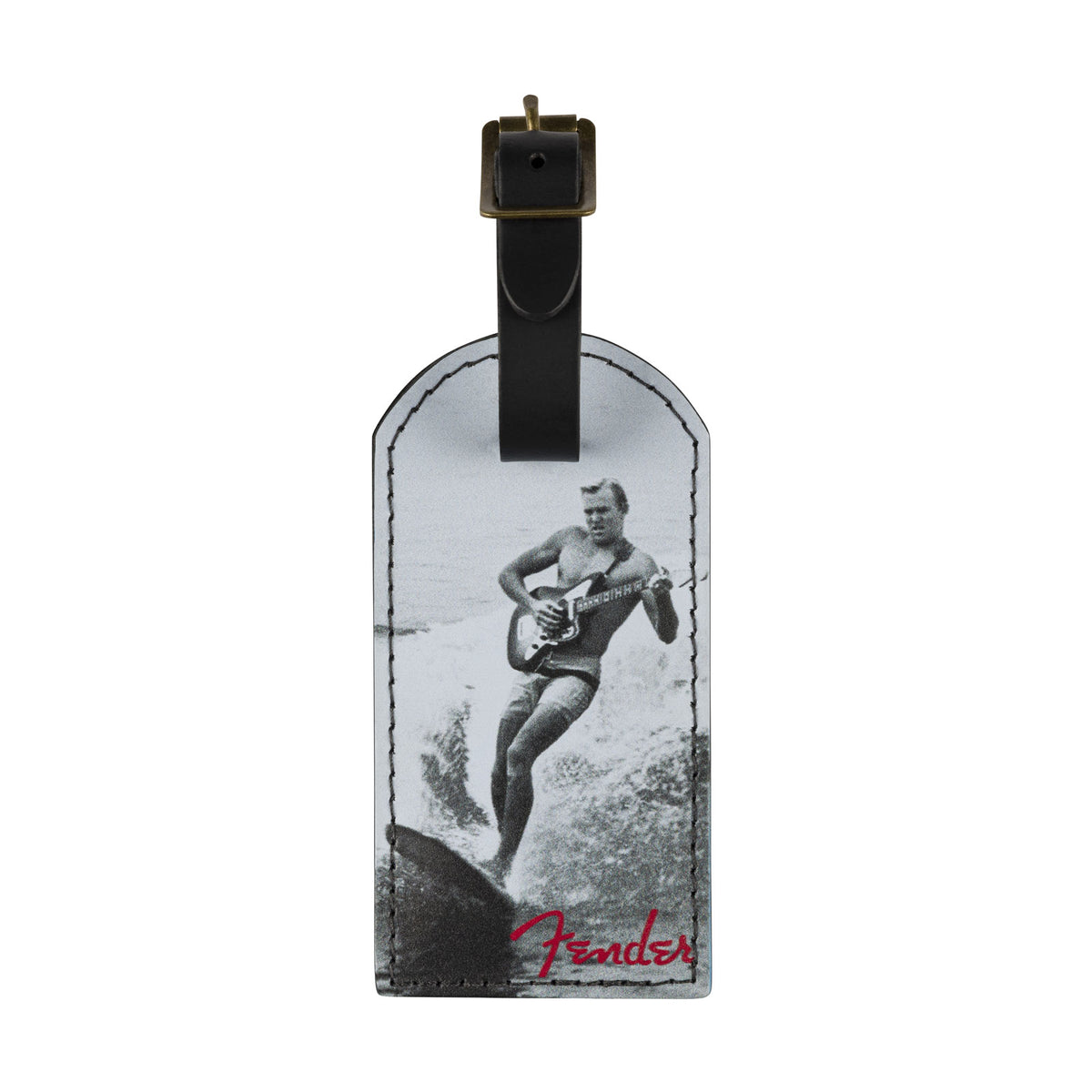 Vintage Ad Luggage Tag Surfer