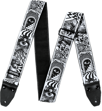 STRAP I LOVE DUST I LOVE DUST SKULLS BLACK/WHITE
