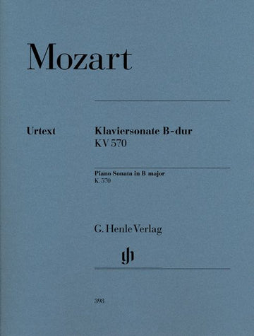 MOZART W.A. - KLAVIERSONATE B-DUR K. 570