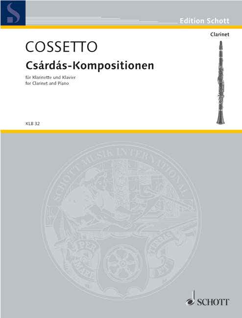 Cossetto Emil - CSARDAS-Kompositionen - Klarinette und Klavier