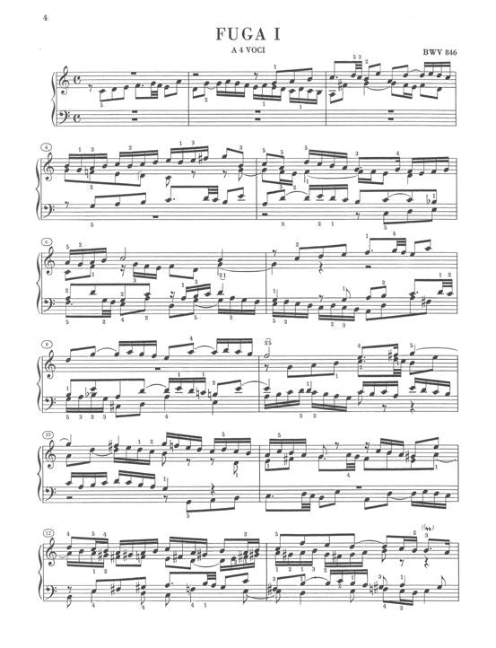 Bach J.S. - Prelude And Fugue C Major ( From The WELL-tempered Clavier Part I) BWV 846